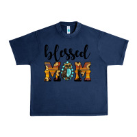 Navy blessed mom Urban Heavy Tee - JahusDesignShop