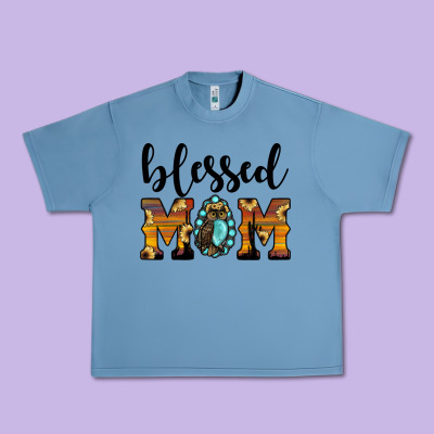 Blessed Mom Urban Heavy Tee Designed By Jahusdesignshop