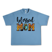 Pebble Blue blessed mom Urban Heavy Tee - JahusDesignShop