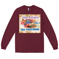 Burgundy read book Long Sleeve Tee - TumblerDesignByShophia