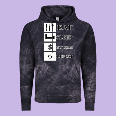 Tax Day Eat Sleep Do Taxes Repeat Gift Vintage Hoodie Designed By Bettercallsaul