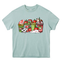 Arona cow and strawberry coffee cups Heavy Core Tee - NancyCooperArtShop