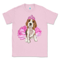 Bubblegum Pink balerina beagle with tutu Classic Tee - RanaPortraitStore