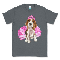 Charcoal Heather balerina beagle with tutu Classic Tee - RanaPortraitStore