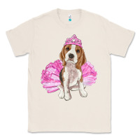 Natural balerina beagle with tutu Classic Tee - RanaPortraitStore