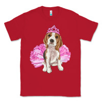 Red balerina beagle with tutu Classic Tee - RanaPortraitStore