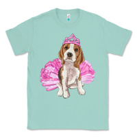 Seafoam balerina beagle with tutu Classic Tee - RanaPortraitStore