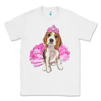White balerina beagle with tutu Classic Tee - RanaPortraitStore