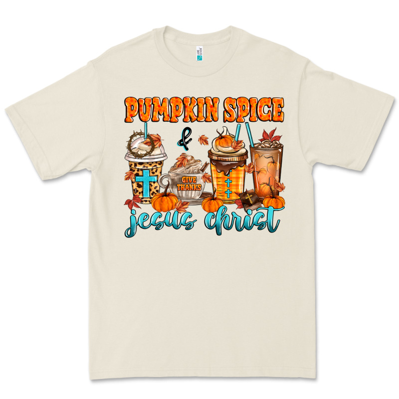 Pumpkin Spice Jesus Christ Premium Tee by MaliasSmallBusiness | Teevron