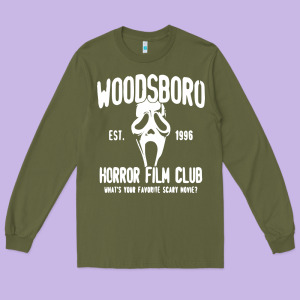 The Woodsboro Horror Film Long Sleeve Tee Designed By Tuandangui