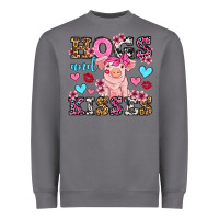 Storm hogs and kisses pig  olivia Heavyweight Sweatshirt - OliviaCreatesArt
