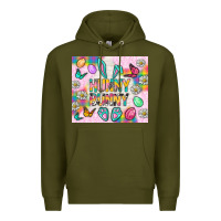 Army Green Hunny Bunny And Egg Easter Tumbler Premium Hoodie - BundleAndBundleShop