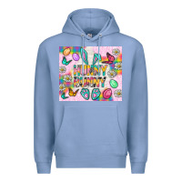 Colony Blue Hunny Bunny And Egg Easter Tumbler Premium Hoodie - BundleAndBundleShop