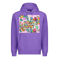 Purple Hunny Bunny And Egg Easter Tumbler Premium Hoodie - BundleAndBundleShop
