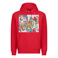 Red Hunny Bunny And Egg Easter Tumbler Premium Hoodie - BundleAndBundleShop