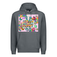 Rock Hunny Bunny And Egg Easter Tumbler Premium Hoodie - BundleAndBundleShop