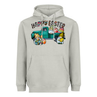 Moon Dust Happy Easter truck Heavyweight Hoodie - CowhideDigitalArt