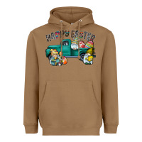 Toasted Coconut Happy Easter truck Heavyweight Hoodie - CowhideDigitalArt