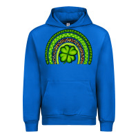Cobalt St. Patrick's Day Shamrock Rainbow Urban Hoodie - Artiststas