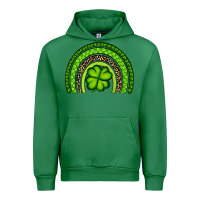 Emerald St. Patrick's Day Shamrock Rainbow Urban Hoodie - Artiststas