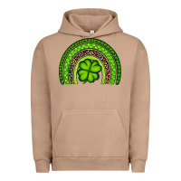 Pigment Burro St. Patrick's Day Shamrock Rainbow Urban Hoodie - Artiststas