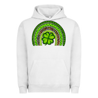 Pigment Lunar Rock St. Patrick's Day Shamrock Rainbow Urban Hoodie - Artiststas