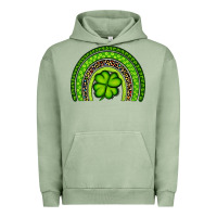 St. Patrick's Day Shamrock Rainbow Urban Hoodie | Teevron