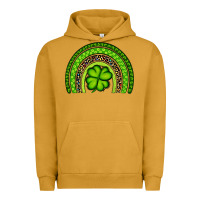 Pigment Peanut Butter St. Patrick's Day Shamrock Rainbow Urban Hoodie - Artiststas