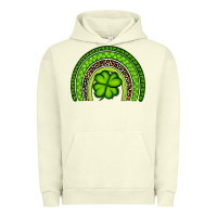 Pigment Pistachio St. Patrick's Day Shamrock Rainbow Urban Hoodie - Artiststas