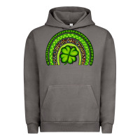 Pigment Tornado St. Patrick's Day Shamrock Rainbow Urban Hoodie - Artiststas
