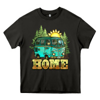 Asphalt camping caravan home Heavy Core Tee - NancyCooperArtShop