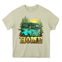 Mossy camping caravan home Heavy Core Tee - NancyCooperArtShop
