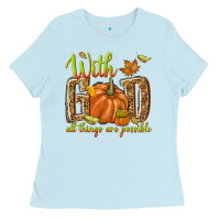 With God All Things Are Possible Ladies Tee | Teevron
