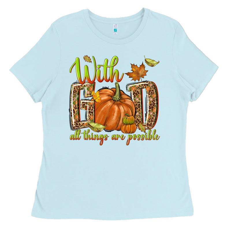 With God All Things Are Possible Ladies Tee by NancyCooperArtShop | Teevron