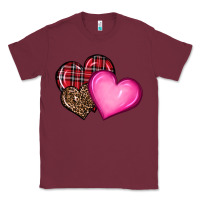 Burgundy valentine's day hearts Classic Tee - RanaPortraitStore