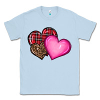 Dusty Blue valentine's day hearts Classic Tee - RanaPortraitStore