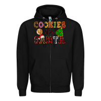 Black cookies for santa Zipper Hoodie - FaDigitalArtStudio