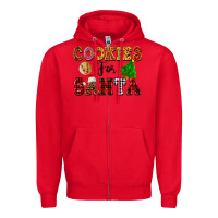 Red cookies for santa Zipper Hoodie - FaDigitalArtStudio