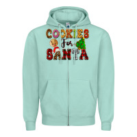 Seafoam cookies for santa Zipper Hoodie - FaDigitalArtStudio