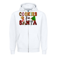 White cookies for santa Zipper Hoodie - FaDigitalArtStudio