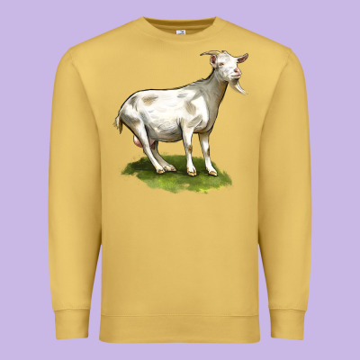 Cashmere Goat Premium Sweatshirt Designed By Lillyallendesigns