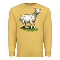 Antique Gold cashmere goat Premium Sweatshirt - LillyAllenDesigns