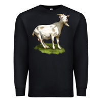 Black cashmere goat Premium Sweatshirt - LillyAllenDesigns