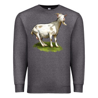 Charcoal Heather cashmere goat Premium Sweatshirt - LillyAllenDesigns