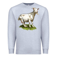 Heather Grey cashmere goat Premium Sweatshirt - LillyAllenDesigns