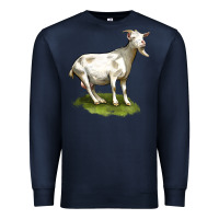 Navy cashmere goat Premium Sweatshirt - LillyAllenDesigns