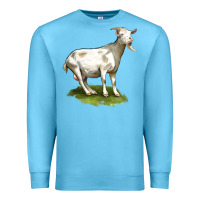 Ocean Blue cashmere goat Premium Sweatshirt - LillyAllenDesigns