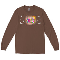 Chestnut summer vibes with birds Long Sleeve Tee - TumblerDesignByShophia