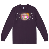 Plum summer vibes with birds Long Sleeve Tee - TumblerDesignByShophia