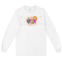 White summer vibes with birds Long Sleeve Tee - TumblerDesignByShophia